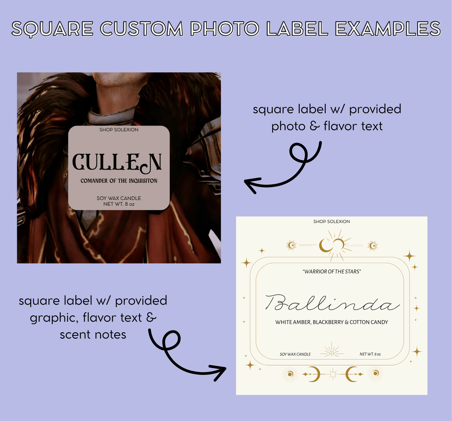 Original Custom Character Candle