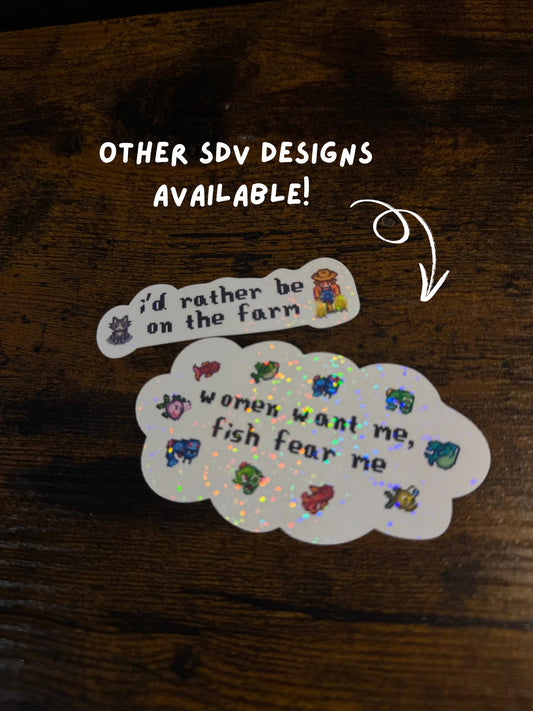 I'd Rather Be On The Farm Sticker