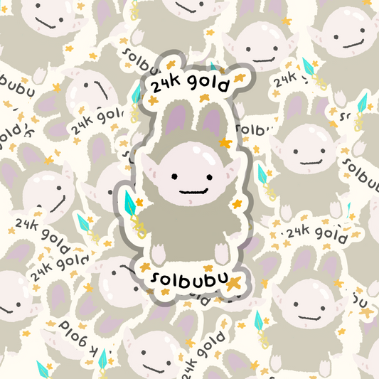24k Gold Solbubu | Solas Sticker